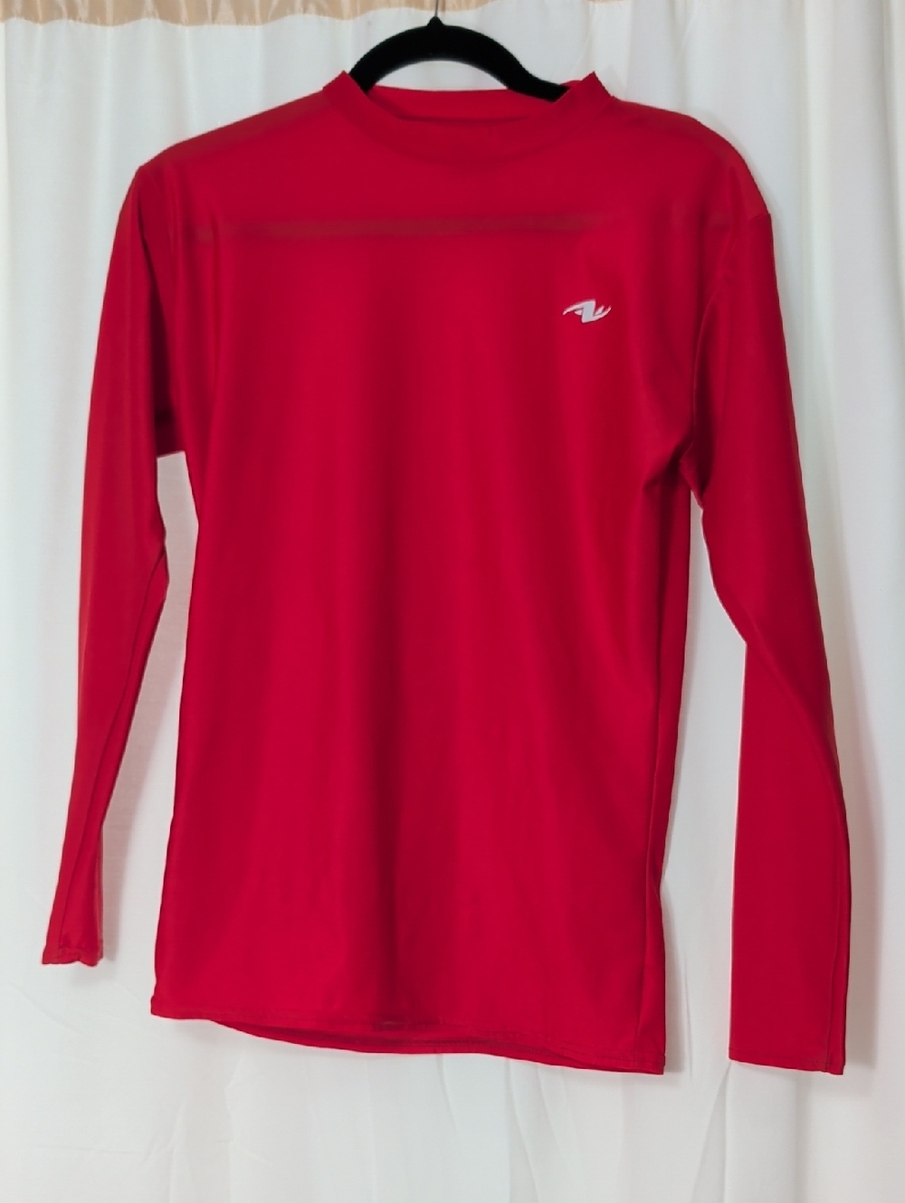 Athletic Works Red Long Sleeve Performance Tee